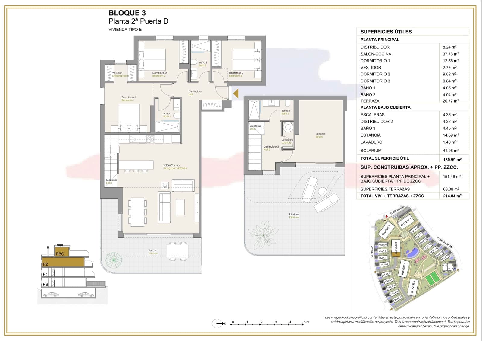 3 camera da letto Appartamento in vendita in Finestrat con piscina garage - 650.000 € (Rif: 9386940)