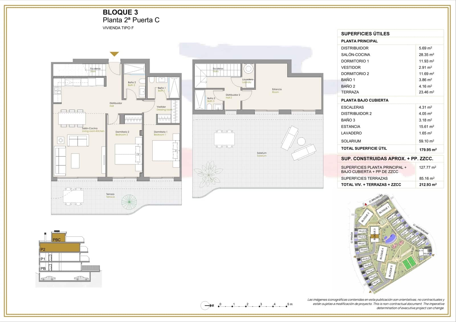 2 soverom Leilighet til salgs i Finestrat med svømmebasseng garasje - € 630 000 (Ref: 9386947)