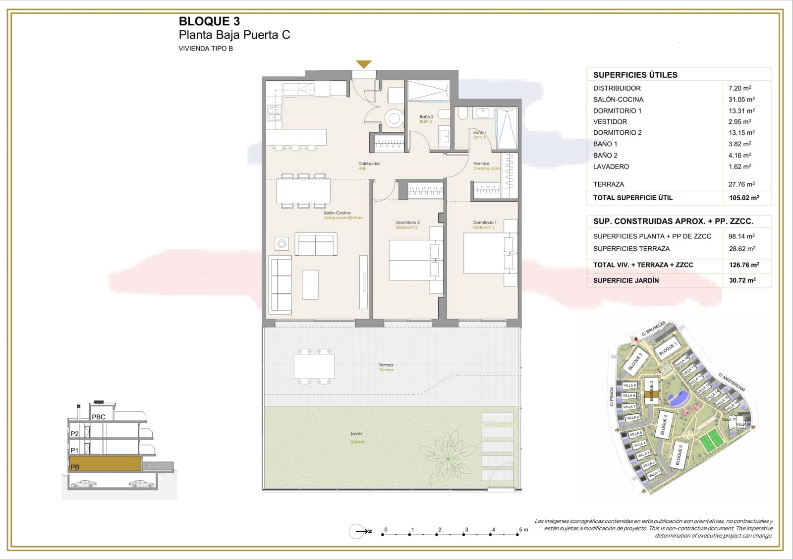 2 sypialnia Apartament na sprzedaż w Finestrat z basenem garażem - 450 000 € (Ref: 9386948)
