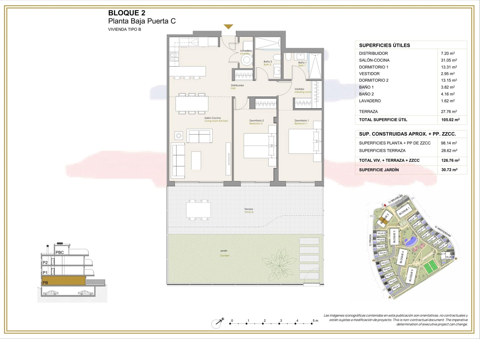 2 camera da letto Appartamento in vendita in Finestrat con piscina garage - 450.000 € (Rif: 9386953)