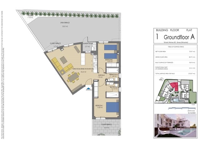 2 soveværelse Lejlighed til salg i Arenal, Javea / Xàbia med swimmingpool garage - € 521.000 (Ref: 9436517)