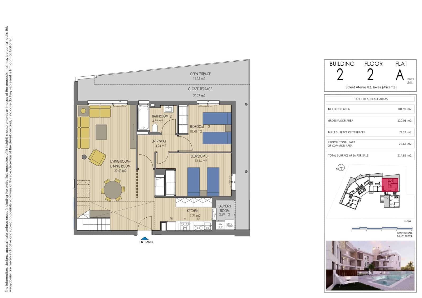 3 soveværelse Lejlighed til salg i Javea / Xabia med swimmingpool garage - € 647.000 (Ref: 9438965)