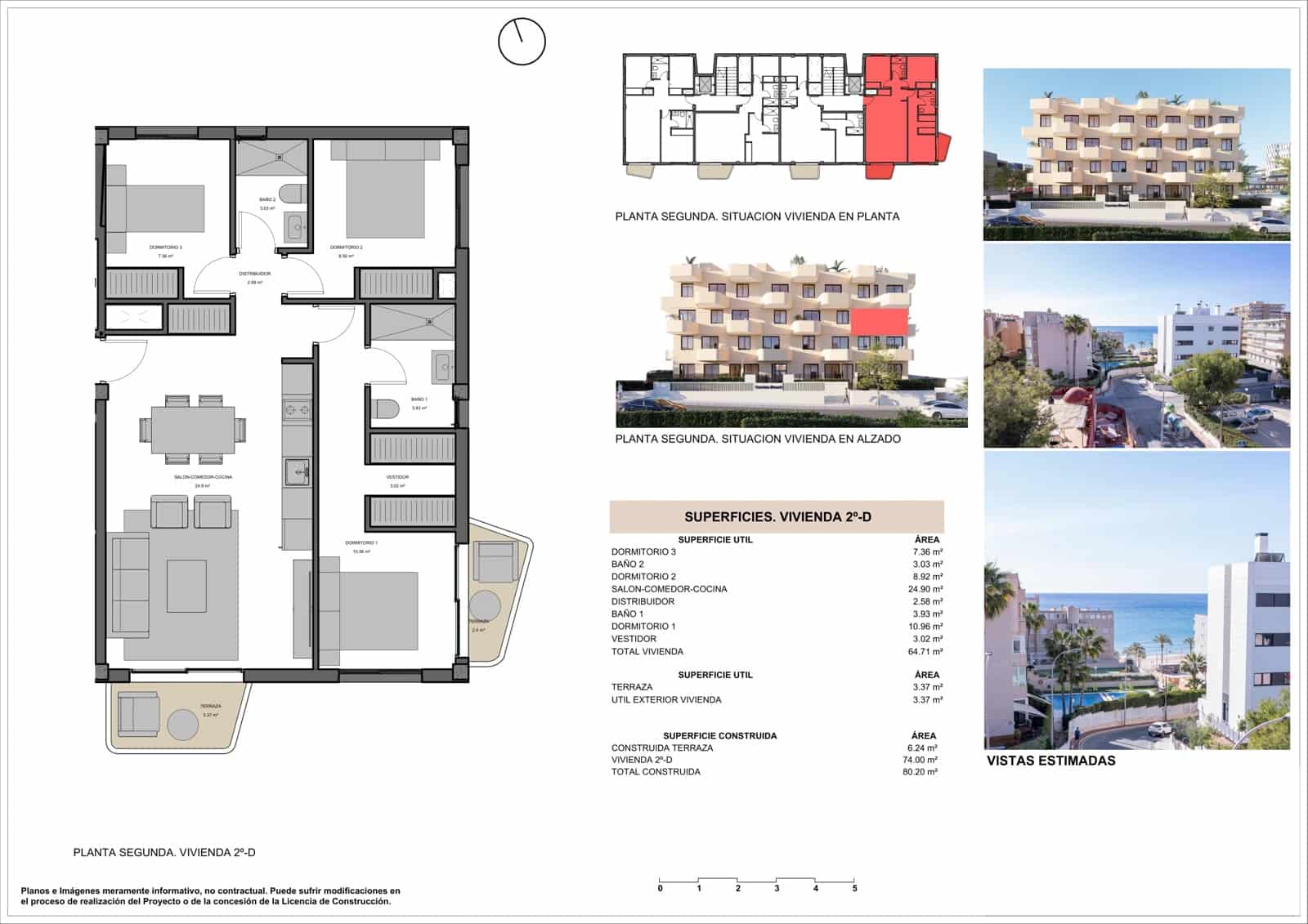 Apartamento de 3 habitaciones en El Campello en venta con piscina garaje - 445.000 € (Ref: 9511316)
