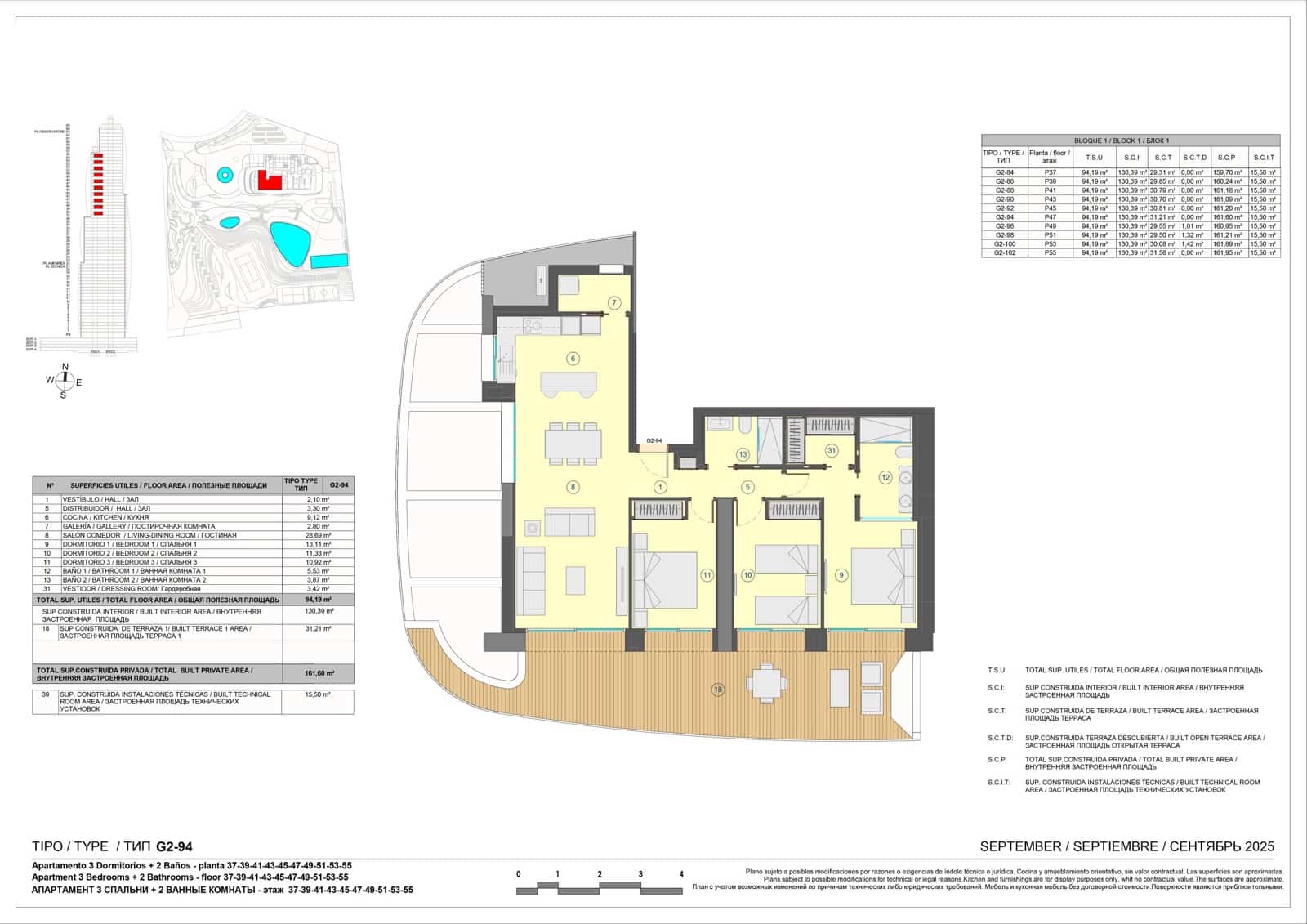 3 soveværelse Lejlighed til salg i Benidorm med swimmingpool garage - € 1.141.000 (Ref: 9529067)