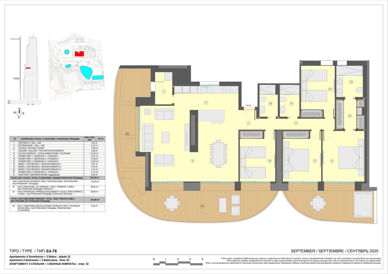 4 bedroom Apartment for sale in Benidorm with pool garage - € 2,145,000 (Ref: 9529078)