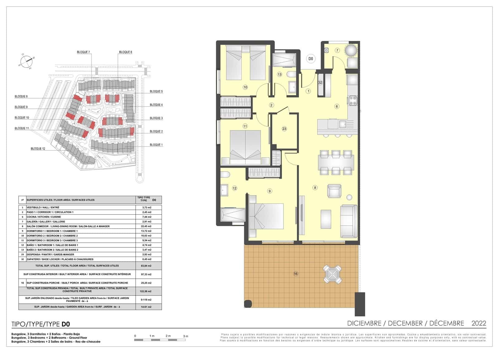 3 soverom Leilighet til salgs i Pulpi med svømmebasseng garasje - € 311 000 (Ref: 9573430)