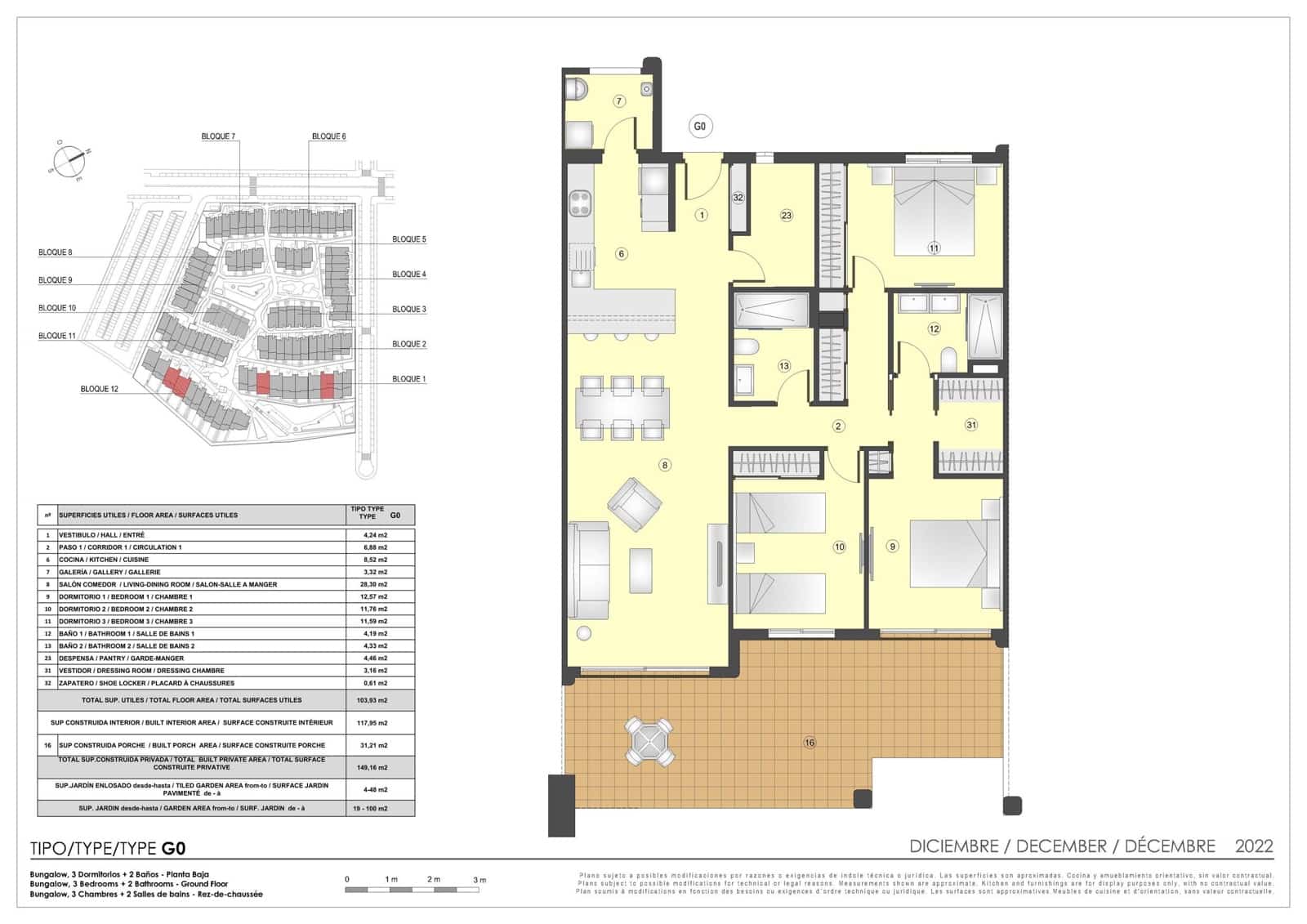 3 soveværelse Lejlighed til salg i Pulpi med swimmingpool garage - € 519.000 (Ref: 9573431)