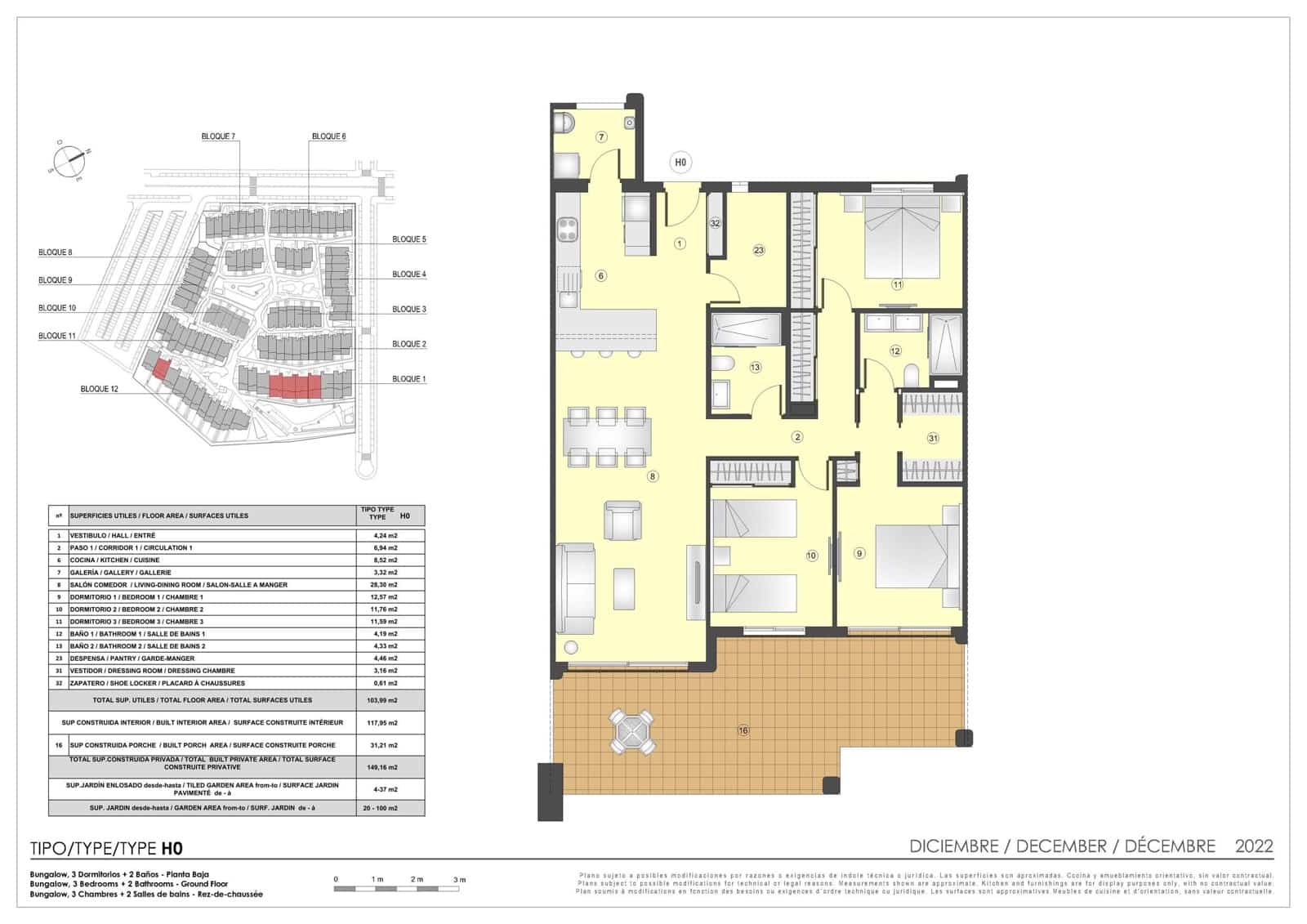 3 soveværelse Lejlighed til salg i Pulpi med swimmingpool garage - € 540.000 (Ref: 9573432)