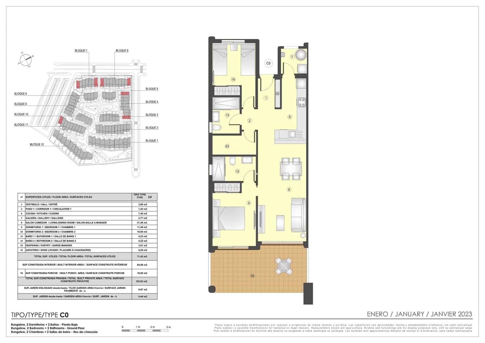 2 sypialnia Apartament na sprzedaż w Pulpi z basenem garażem - 280 000 € (Ref: 9573434)