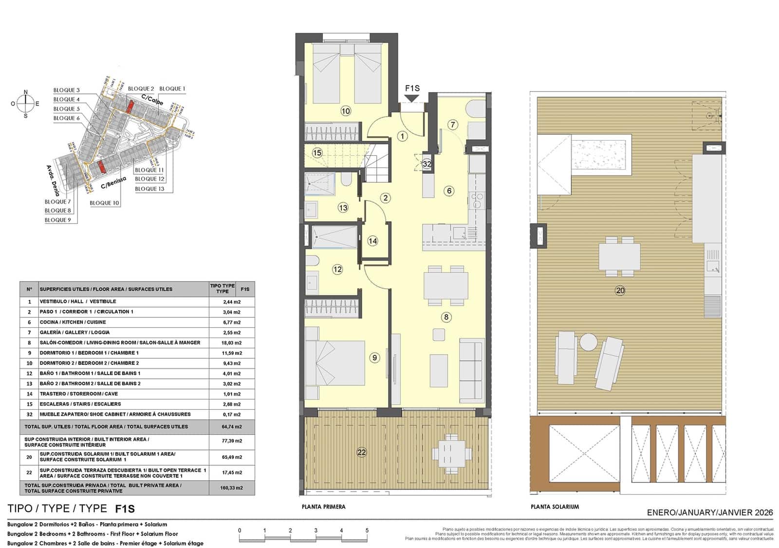 2 sovrum Lägenhet till salu i Torrevieja med pool garage - 334 000 € (Ref: 9593258)
