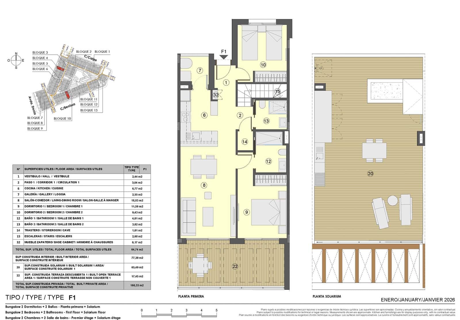 2 chambre Appartement à vendre à Torrevieja avec piscine garage - 352 000 € (Ref: 9593261)