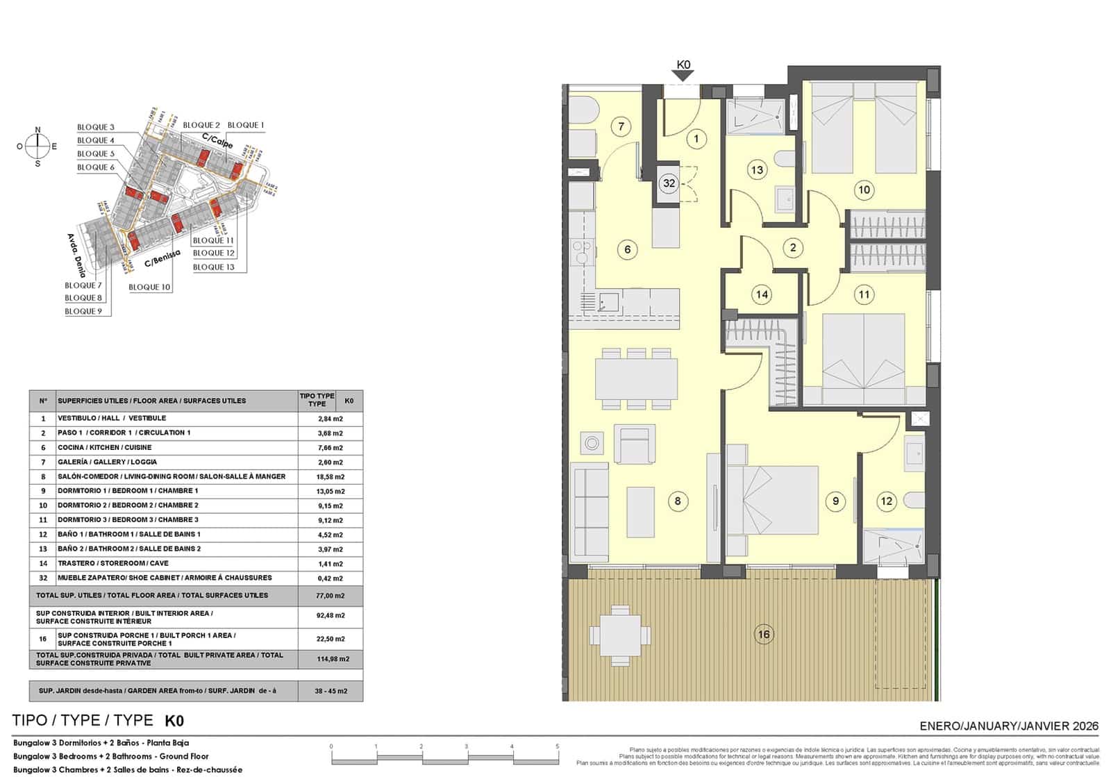 3 chambre Appartement à vendre à Torrevieja avec piscine garage - 371 000 € (Ref: 9593262)