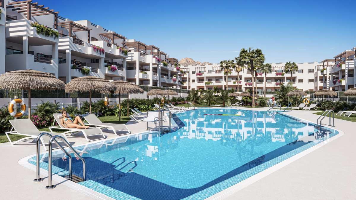 1 sypialnia Apartament na sprzedaż w San Juan de los Terreros z basenem garażem - 175 000 € (Ref: 9598381)