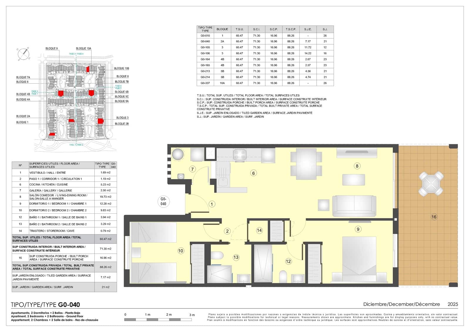 2 soveværelse Lejlighed til salg i Pulpi med swimmingpool garage - € 230.000 (Ref: 9598382)