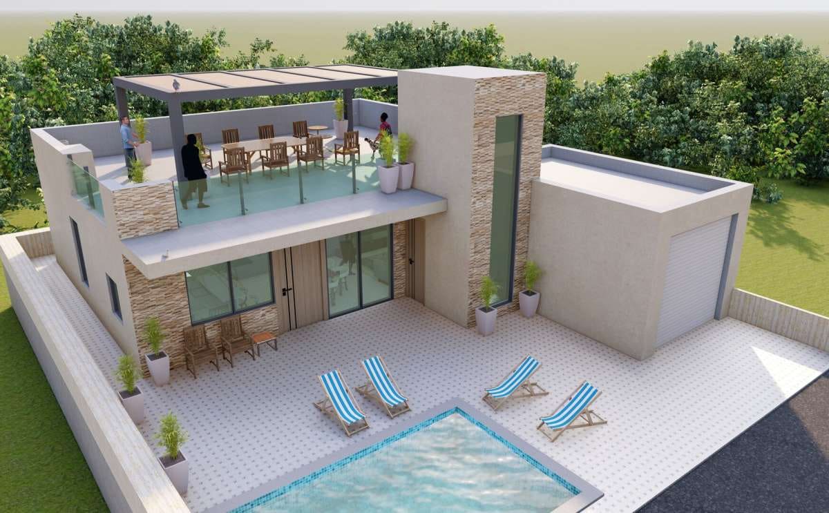 3 sypialnia Dom na sprzedaż w Fuente Alamo de Murcia z basenem garażem - 269 780 € (Ref: 9632831)