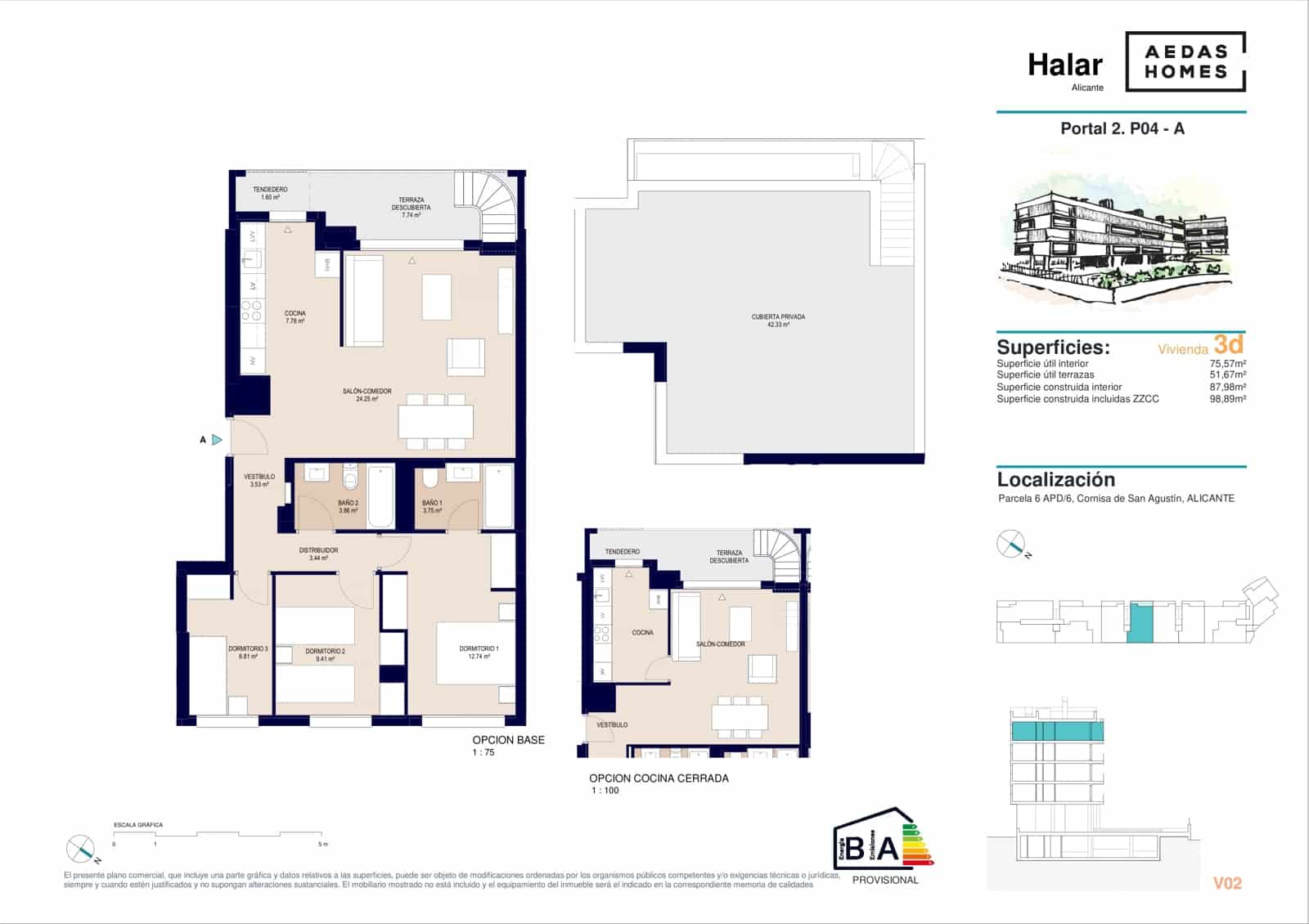 3 slaapkamer Appartement te koop in Alicante stad met zwembad garage - € 389.500 (Ref: 9635204)