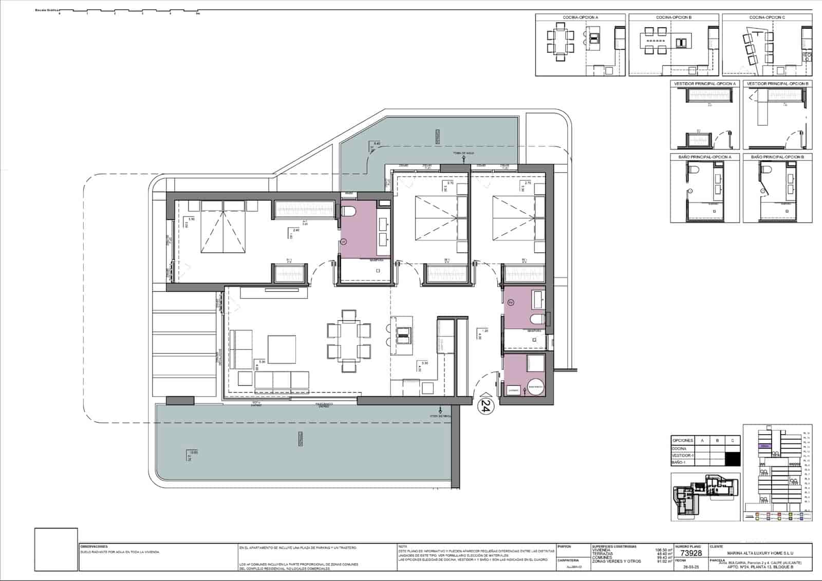 Apartamento de 3 habitaciones en Calpe / Calp en venta con piscina garaje - 698.000 € (Ref: 9635207)