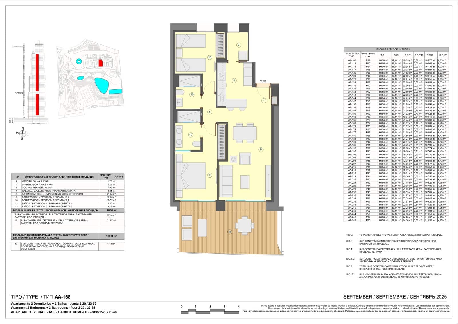 2 chambre Appartement à vendre à Benidorm avec piscine garage - 909 000 € (Ref: 9673291)
