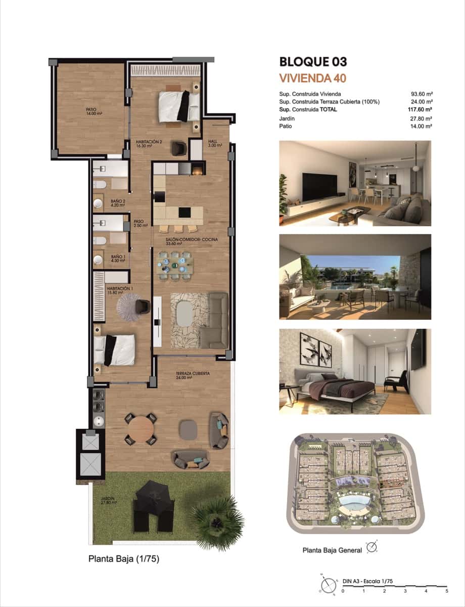 2 soverom Leilighet til salgs i Monforte del Cid med garasje - € 305 000 (Ref: 9734071)