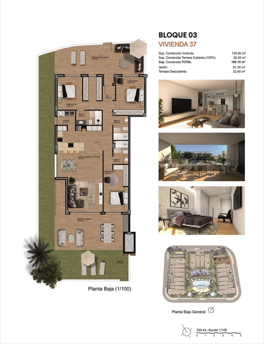 3 bedroom Apartment for sale in Monforte del Cid with garage - € 476,000 (Ref: 9734074)