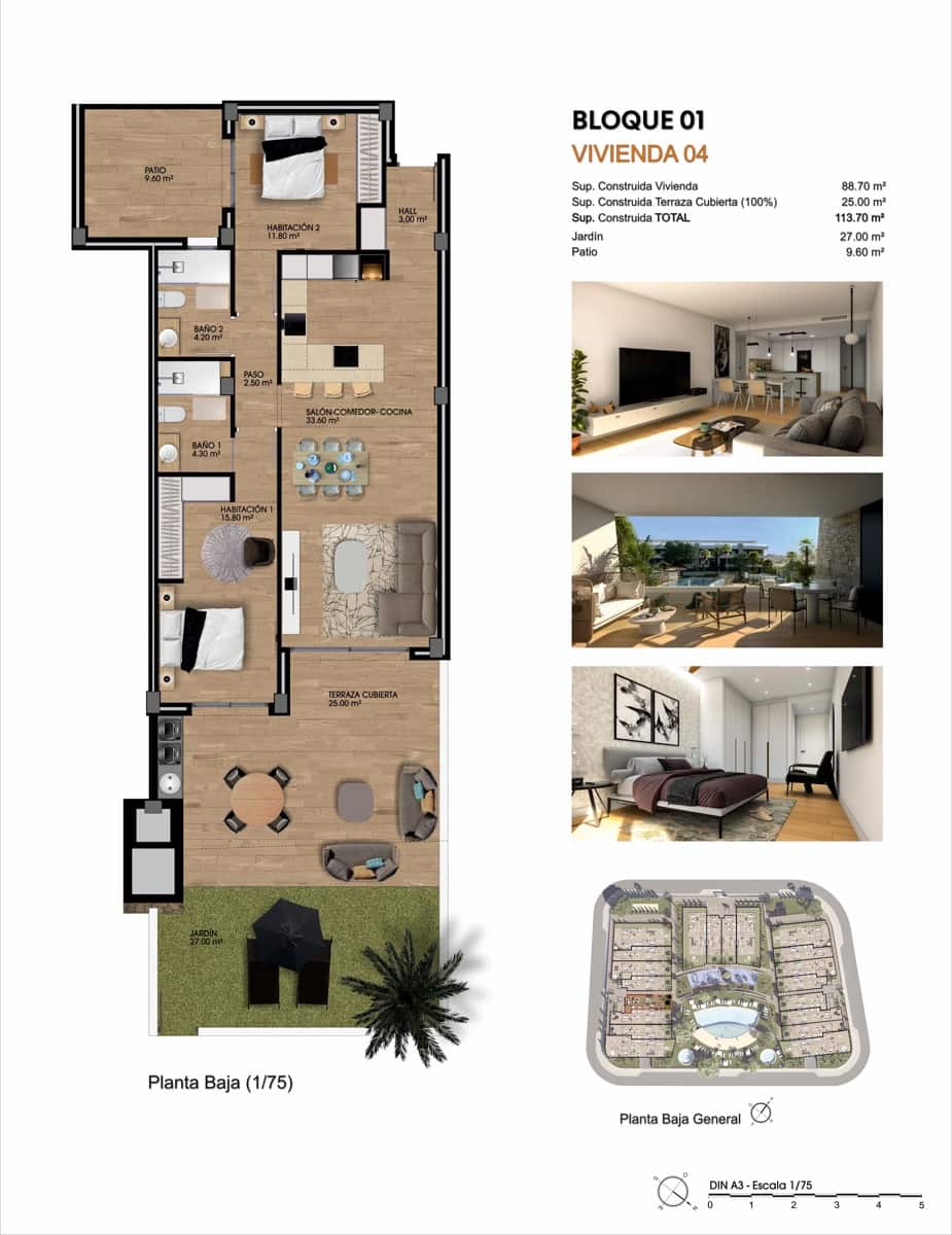 2 bedroom Apartment for sale in Monforte del Cid with garage - € 305,000 (Ref: 9734076)