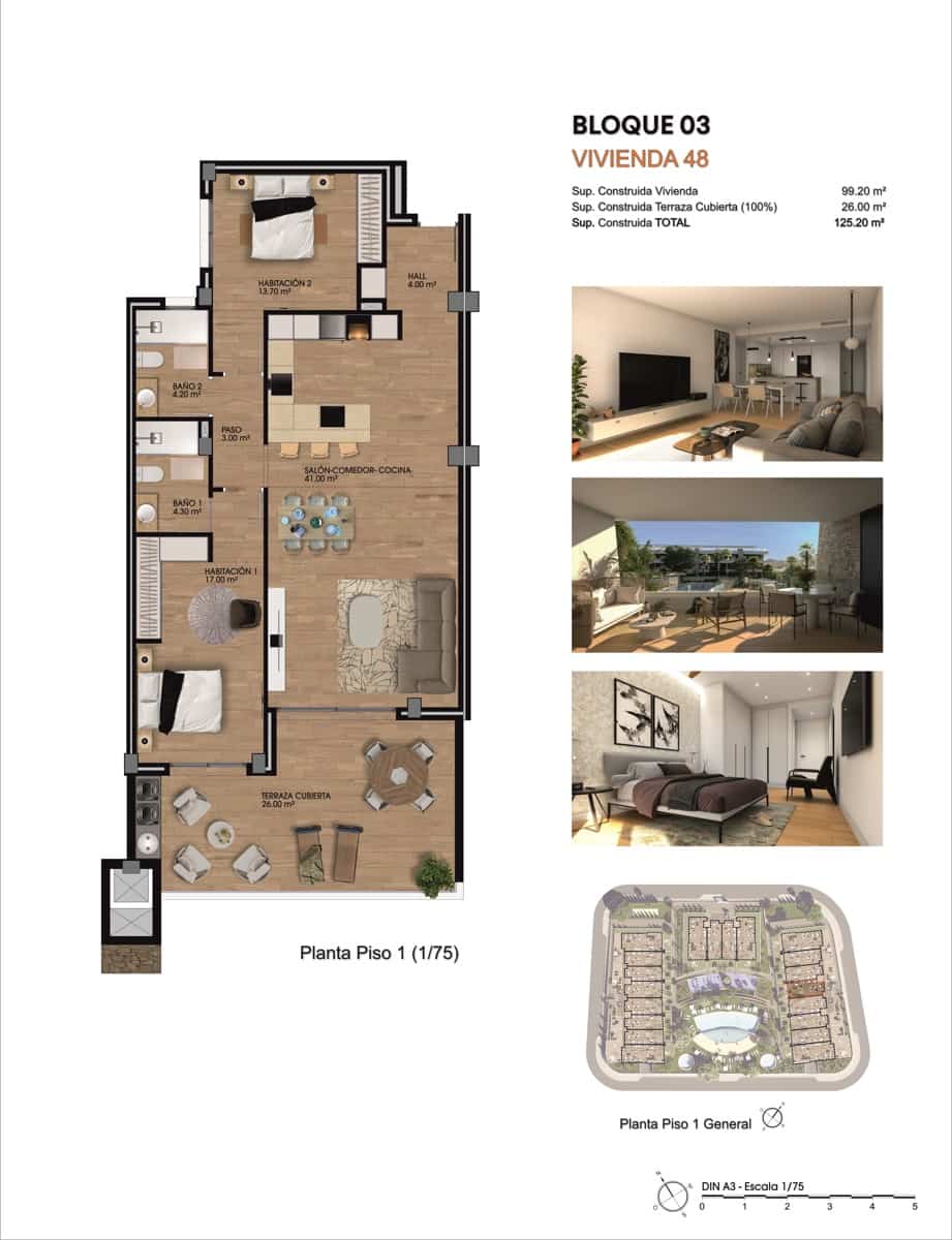 2 bedroom Apartment for sale in Monforte del Cid with garage - € 310,000 (Ref: 9734077)
