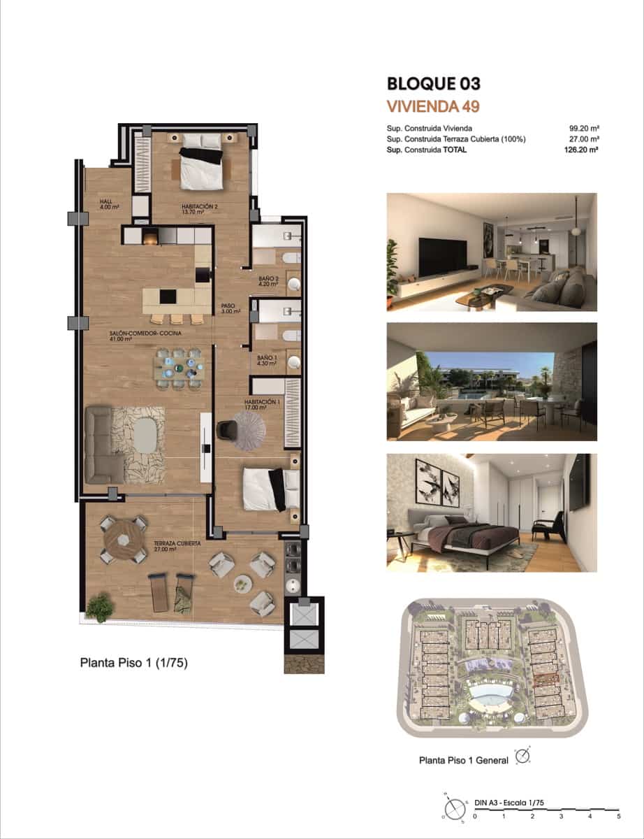 2 soveværelse Lejlighed til salg i Monforte del Cid med garage - € 310.000 (Ref: 9734078)