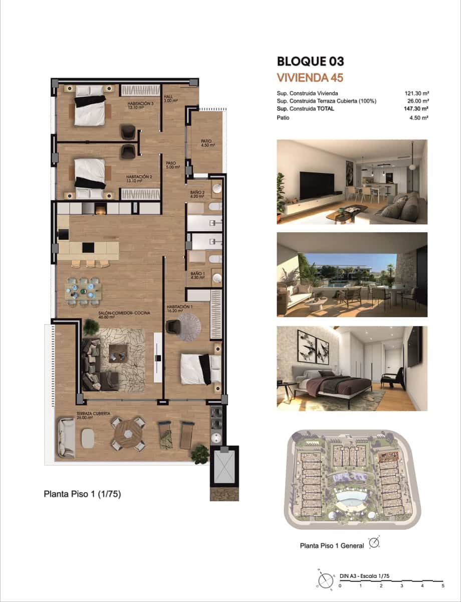 3 bedroom Apartment for sale in Monforte del Cid with garage - € 375,000 (Ref: 9734080)