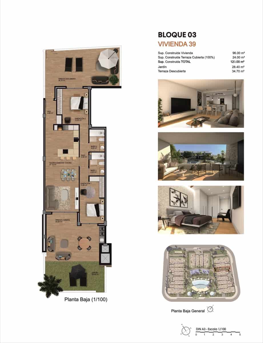 2 sovrum Lägenhet till salu i Monforte del Cid med garage - 305 000 € (Ref: 9734082)