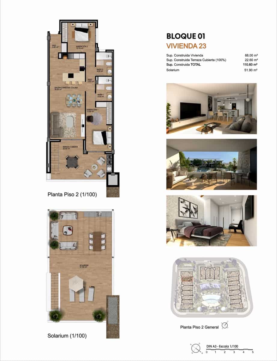 2 bedroom Apartment for sale in Monforte del Cid with garage - € 365,000 (Ref: 9734087)