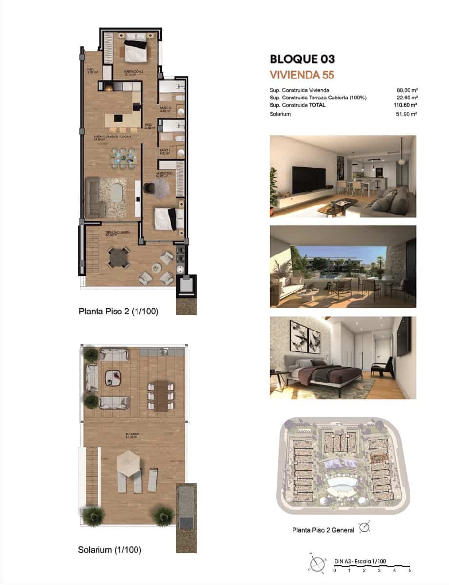 2 Zimmer Apartment zu verkaufen in Monforte del Cid mit Garage - 375.000 € (Ref: 9737307)