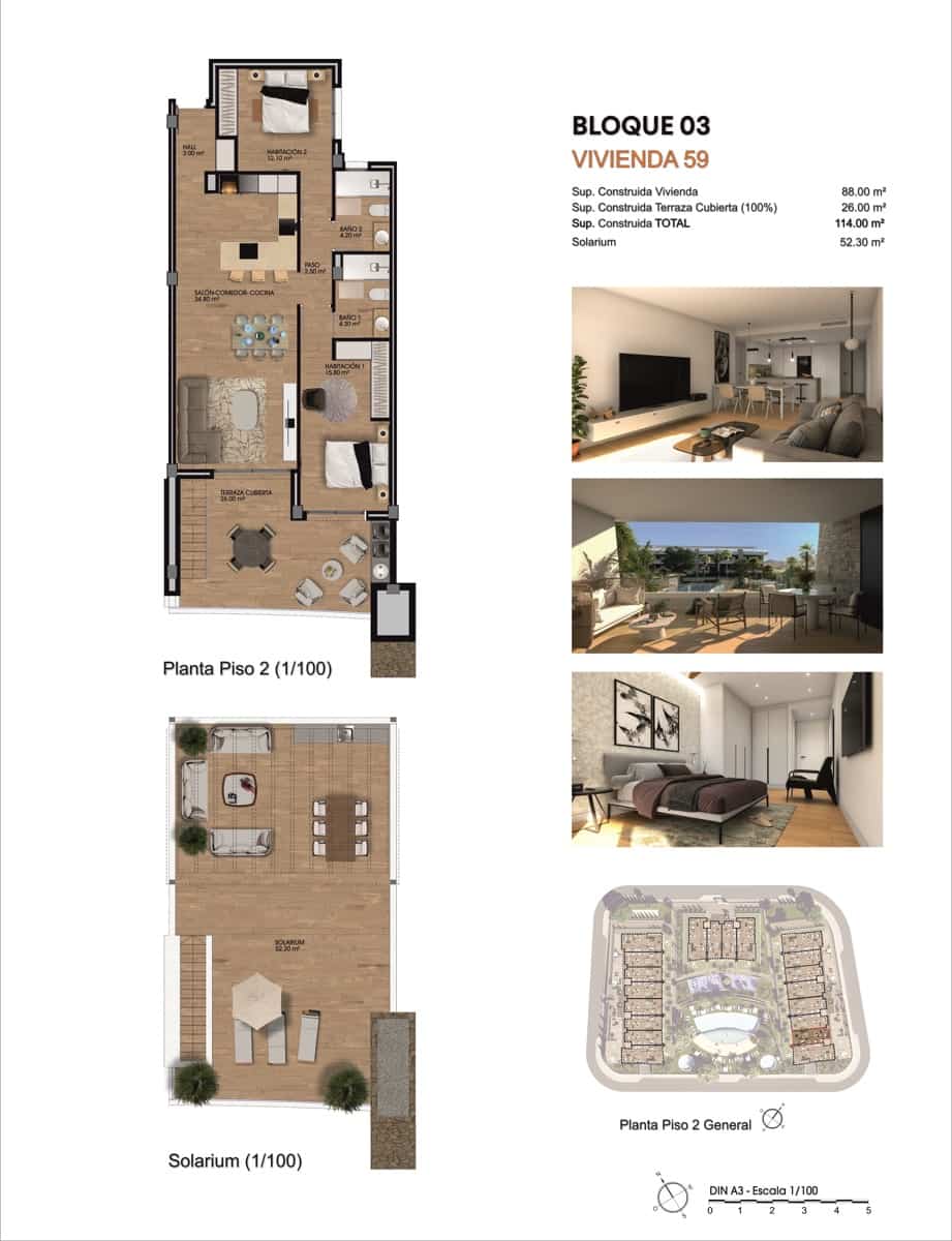 2 soverom Leilighet til salgs i Monforte del Cid med garasje - € 395 000 (Ref: 9737310)