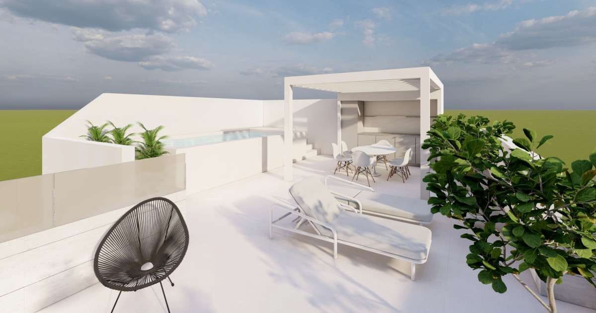 2 quarto Bungalow para venda em Pilar de la Horadada com piscina garagem - 359 000 € (Ref: 9751197)