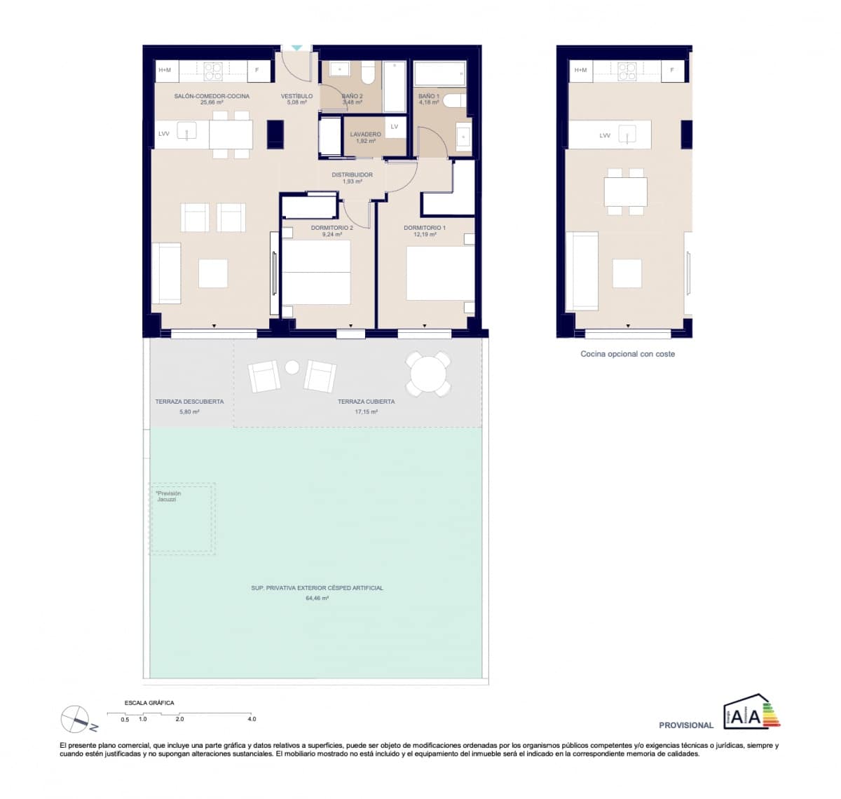 2 quarto Apartamento para venda em La Villajoyosa / Vila Joiosa com piscina garagem - 350 000 € (Ref: 9751392)