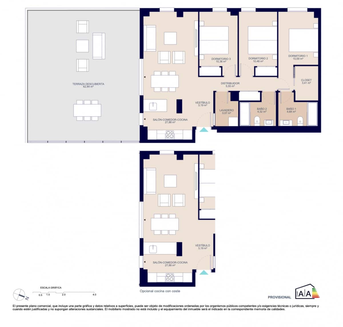 3 quarto Apartamento para venda em La Villajoyosa / Vila Joiosa com piscina garagem - 398 000 € (Ref: 9751393)