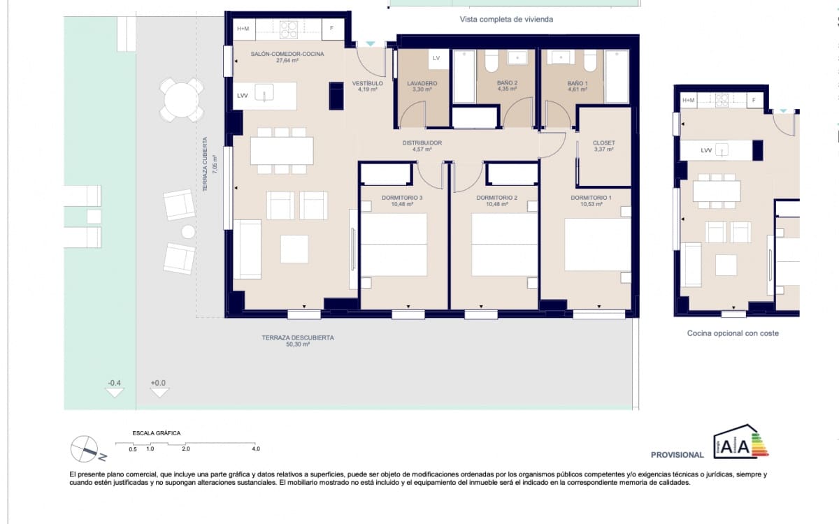 3 quarto Apartamento para venda em La Villajoyosa / Vila Joiosa com piscina garagem - 398 000 € (Ref: 9751393)