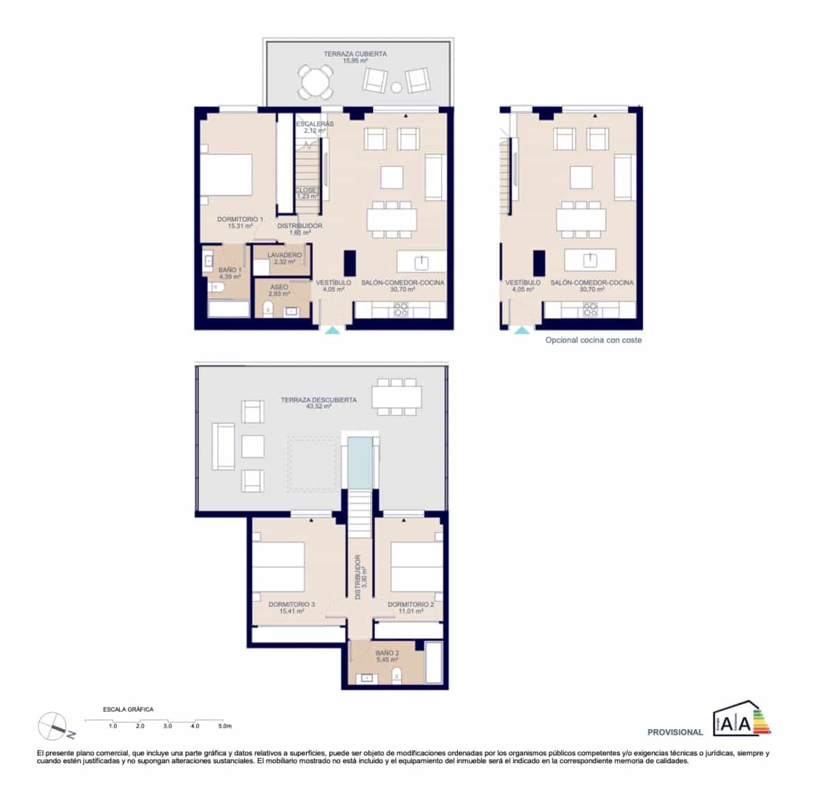 3 quarto Apartamento para venda em La Villajoyosa / Vila Joiosa com piscina garagem - 398 000 € (Ref: 9751393)