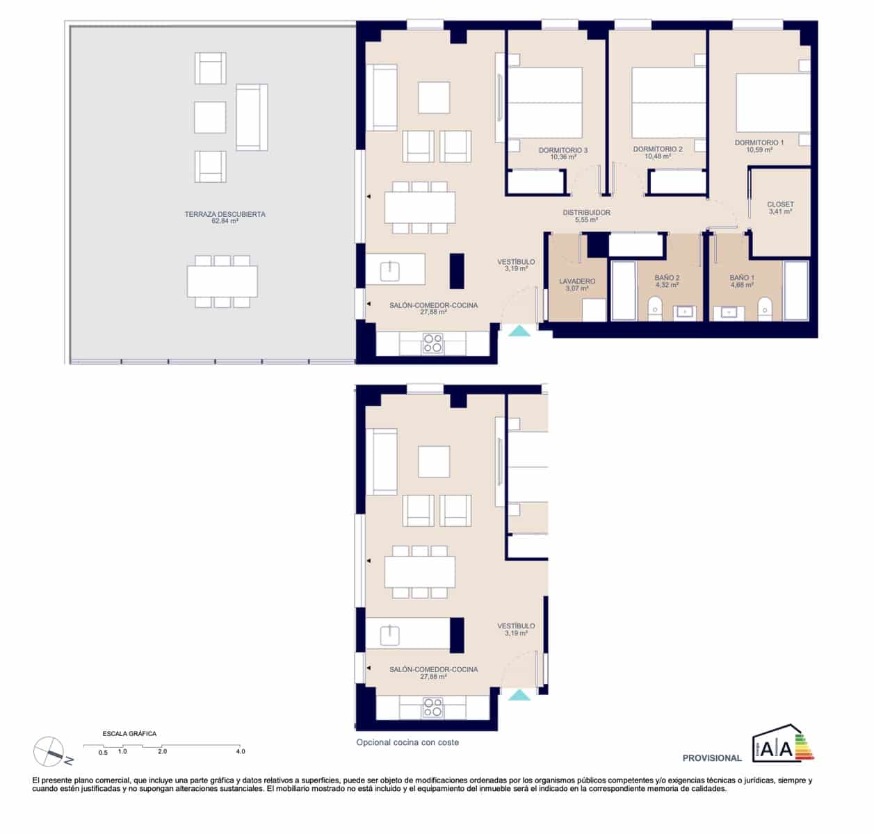 3 quarto Apartamento para venda em La Villajoyosa / Vila Joiosa com piscina garagem - 398 000 € (Ref: 9751393)