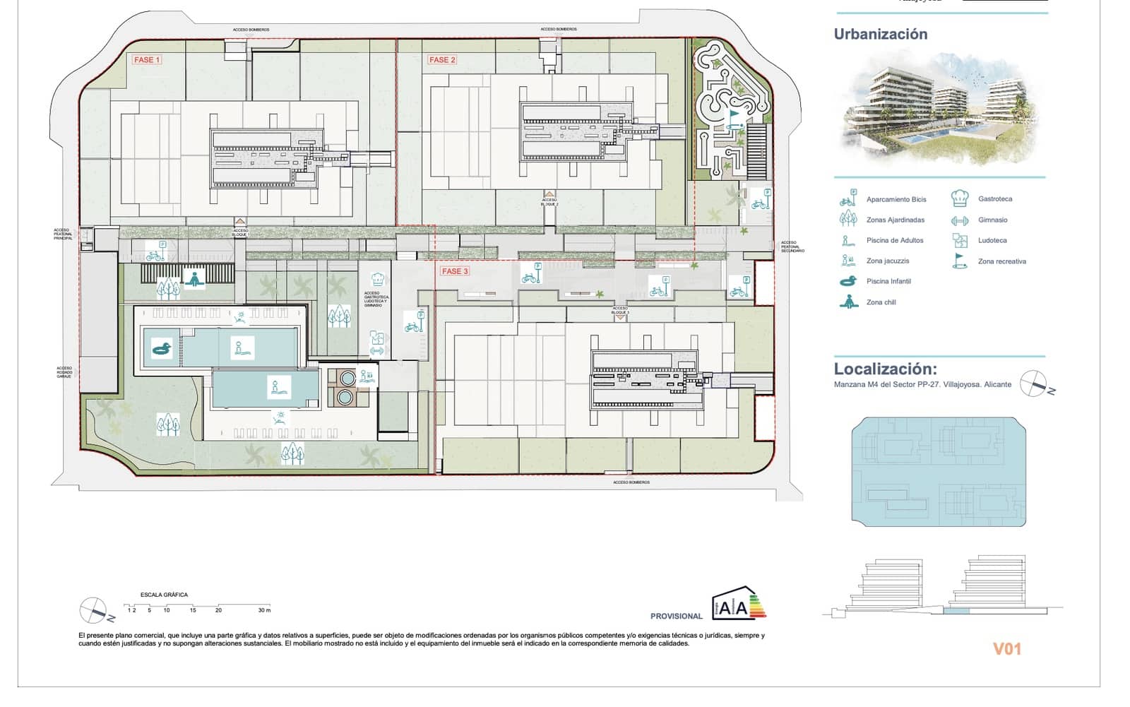 3 quarto Apartamento para venda em La Villajoyosa / Vila Joiosa com piscina garagem - 398 000 € (Ref: 9751393)