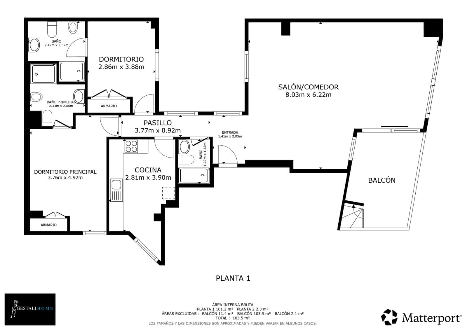 2 bedroom Apartment for sale in Alicante / Alacant city with garage - € 850,000 (Ref: 9810852)