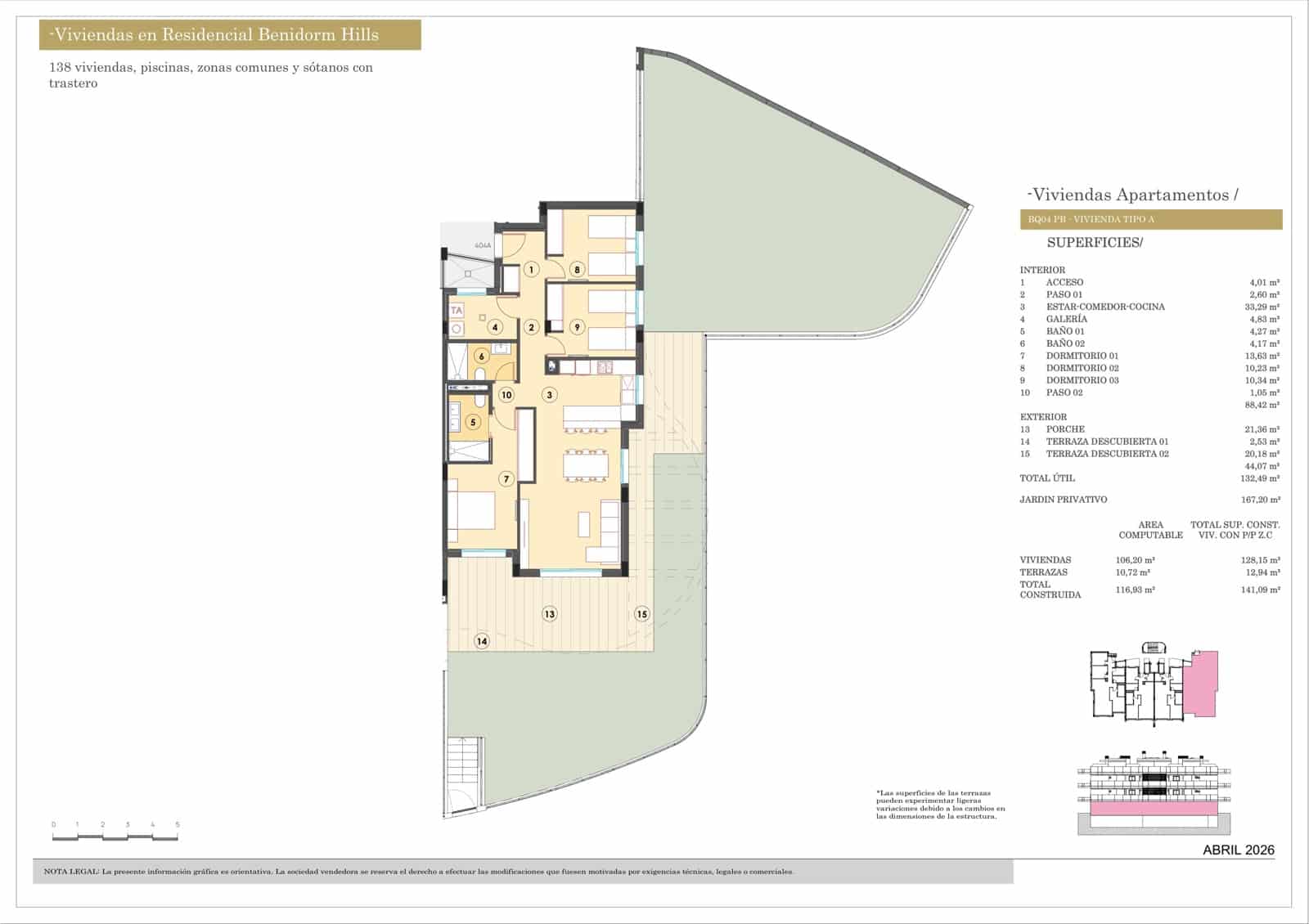 3 bedroom Apartment for sale in Finestrat with pool garage - € 616,000 (Ref: 9815234)