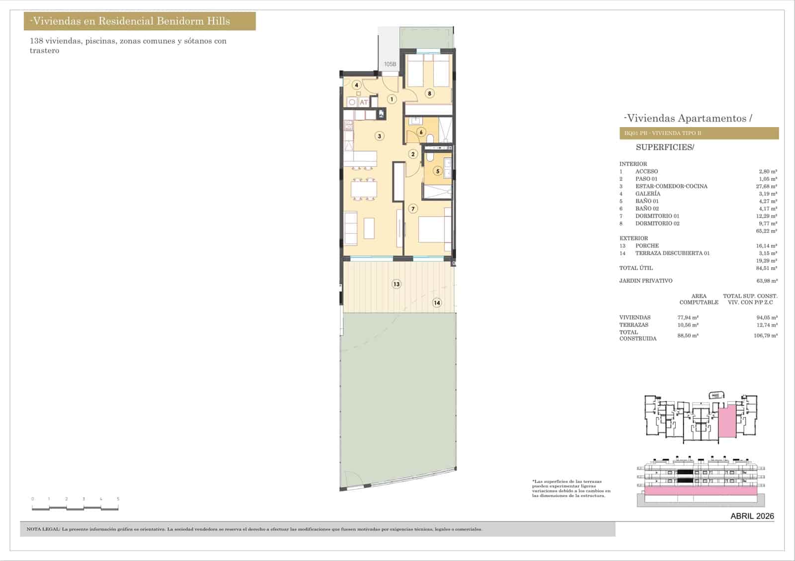 2 Zimmer Apartment zu verkaufen in Finestrat mit Pool Garage - 421.000 € (Ref: 9815241)