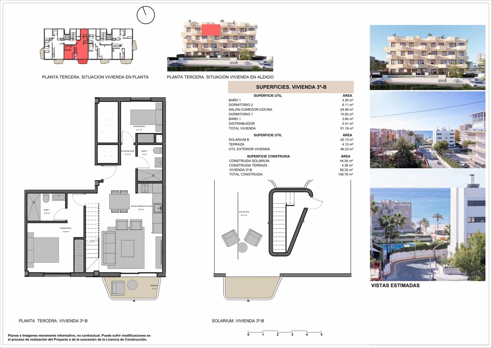 2 chambre Appartement à vendre à El Campello avec piscine garage - 460 000 € (Ref: 9916324)