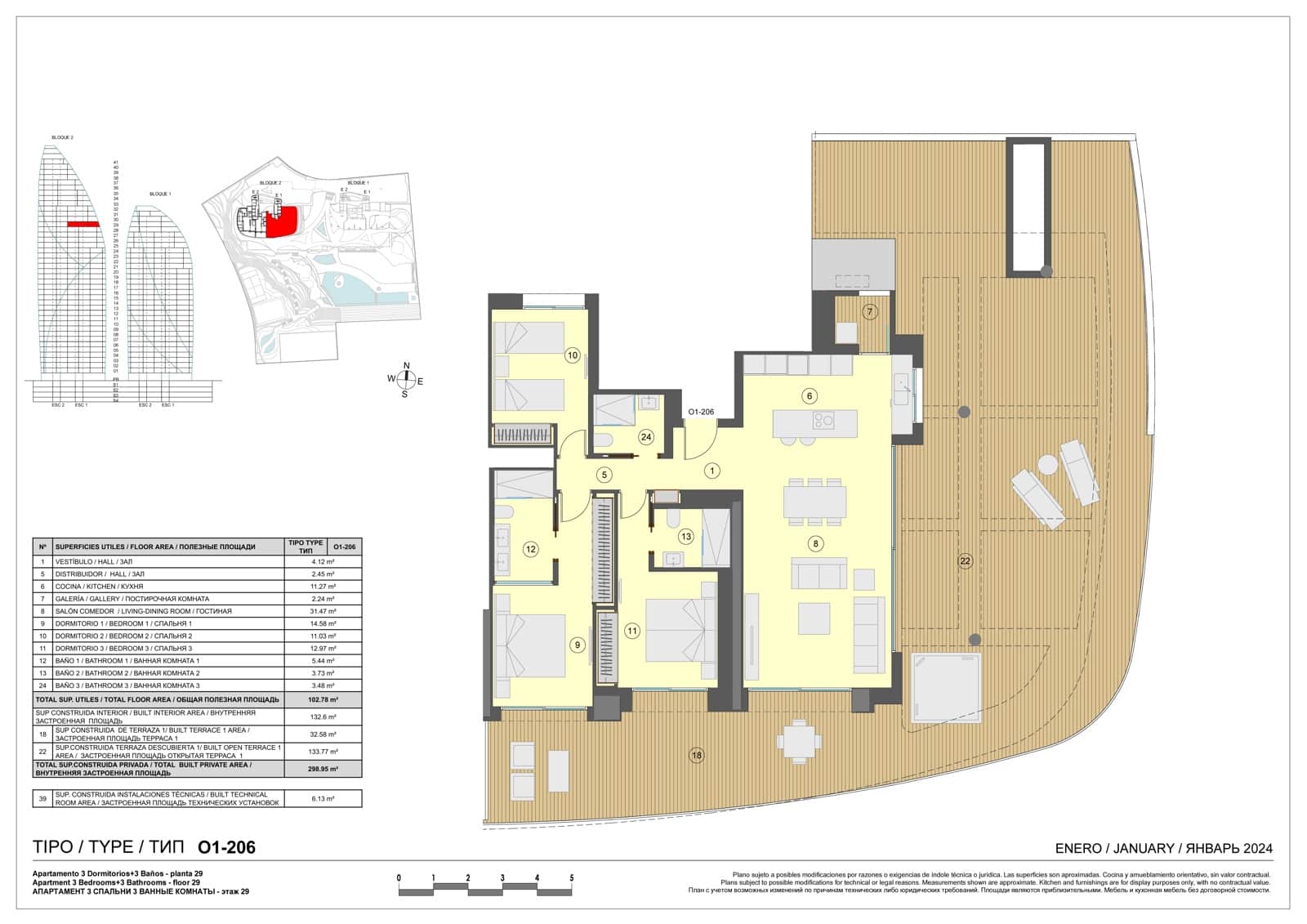3 soveværelse Lejlighed til salg i Benidorm med swimmingpool garage - € 1.517.000 (Ref: 9918822)
