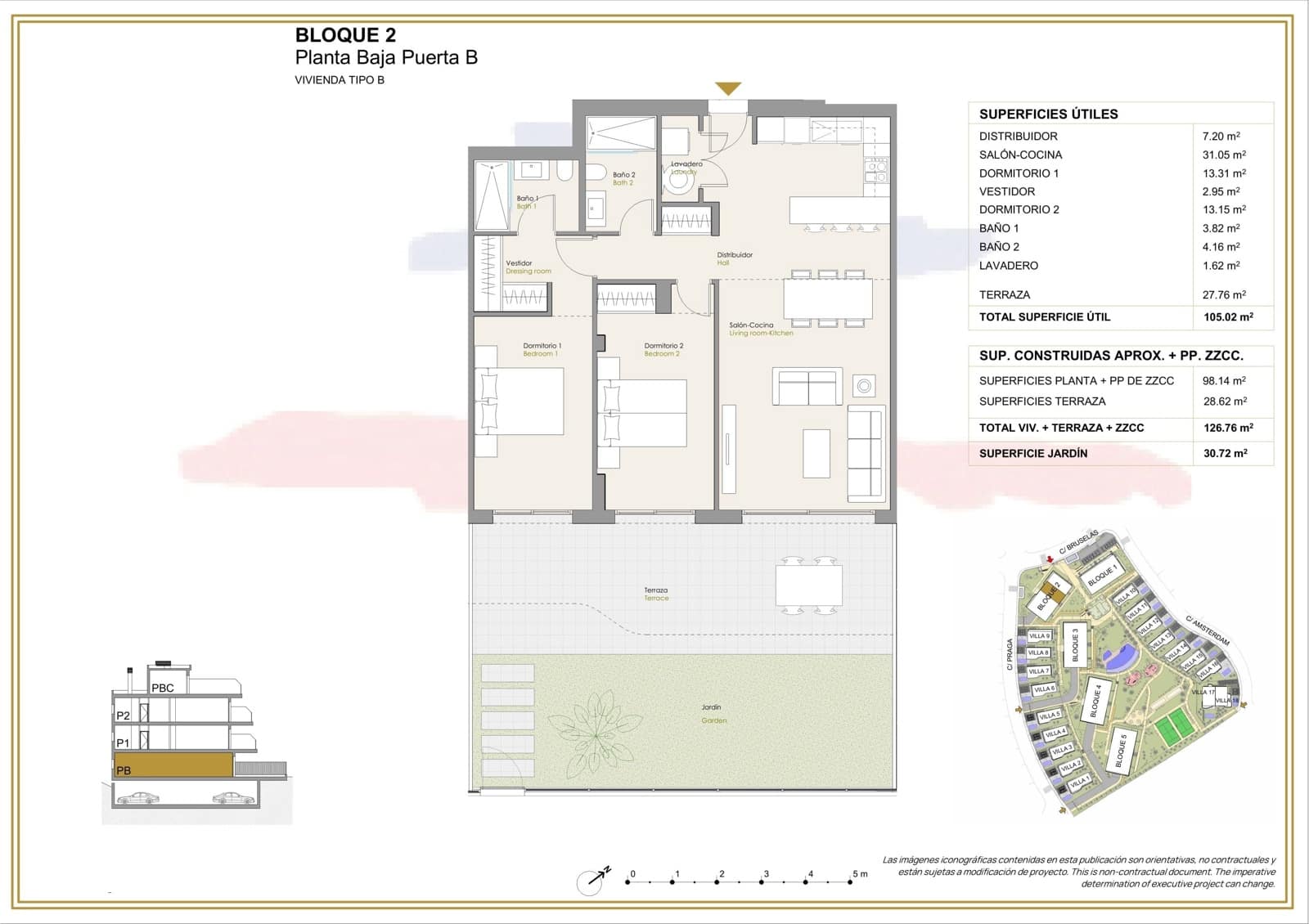 2 soveværelse Lejlighed til salg i Finestrat med swimmingpool garage - € 450.000 (Ref: 9940952)