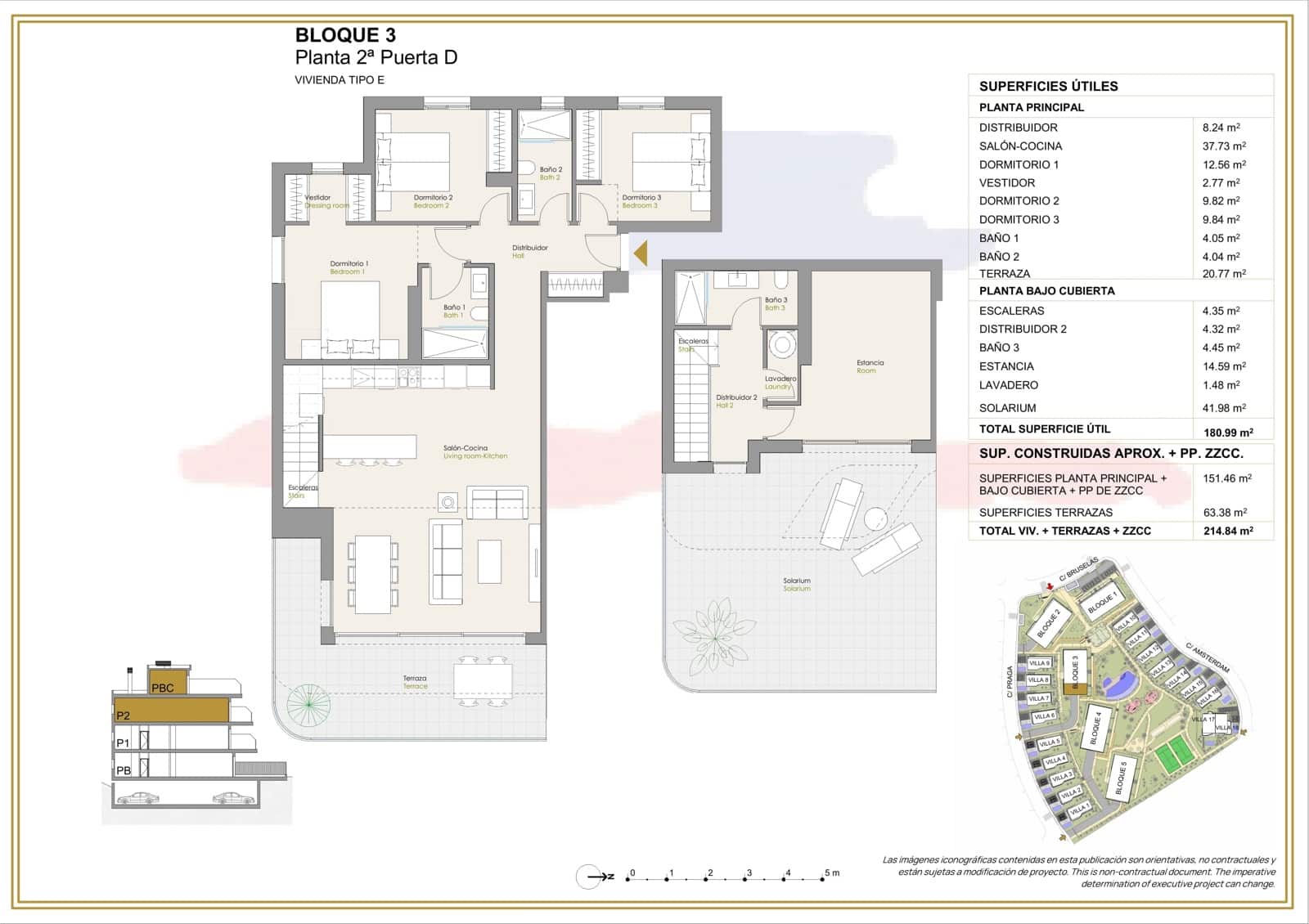 3 sovrum Lägenhet till salu i Finestrat med pool garage - 650 000 € (Ref: 9940957)