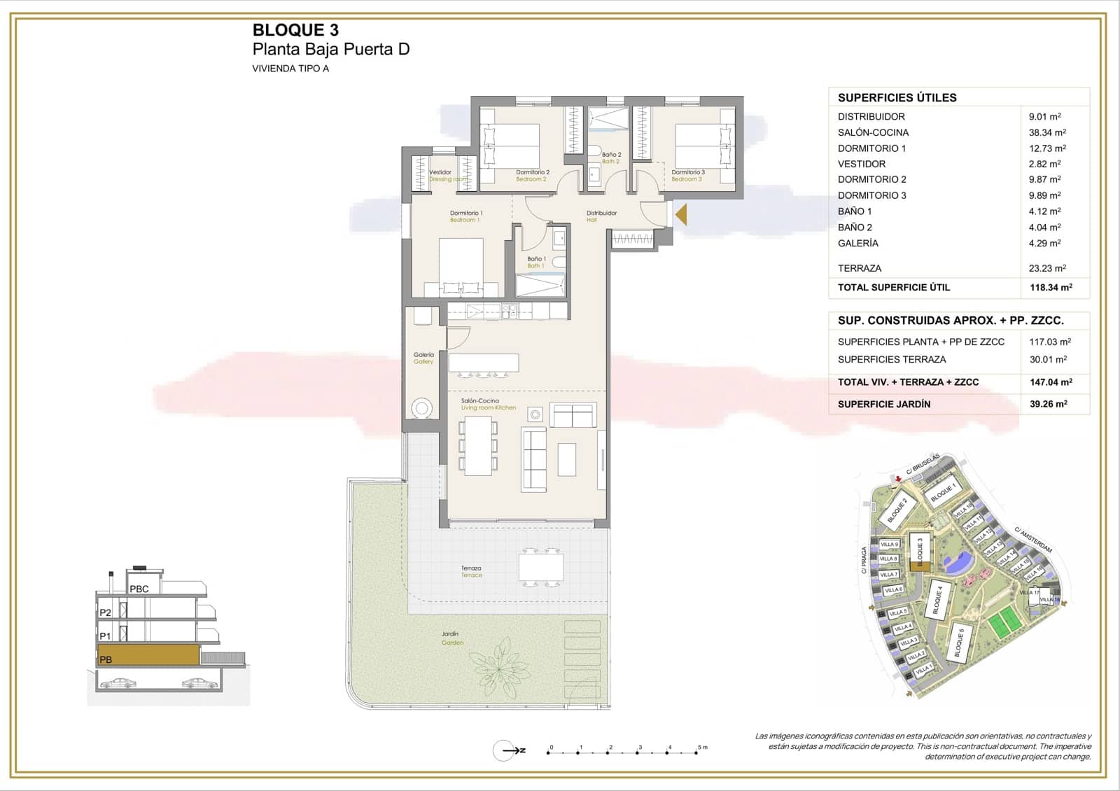3 soverom Leilighet til salgs i Finestrat med svømmebasseng garasje - € 515 000 (Ref: 9940963)