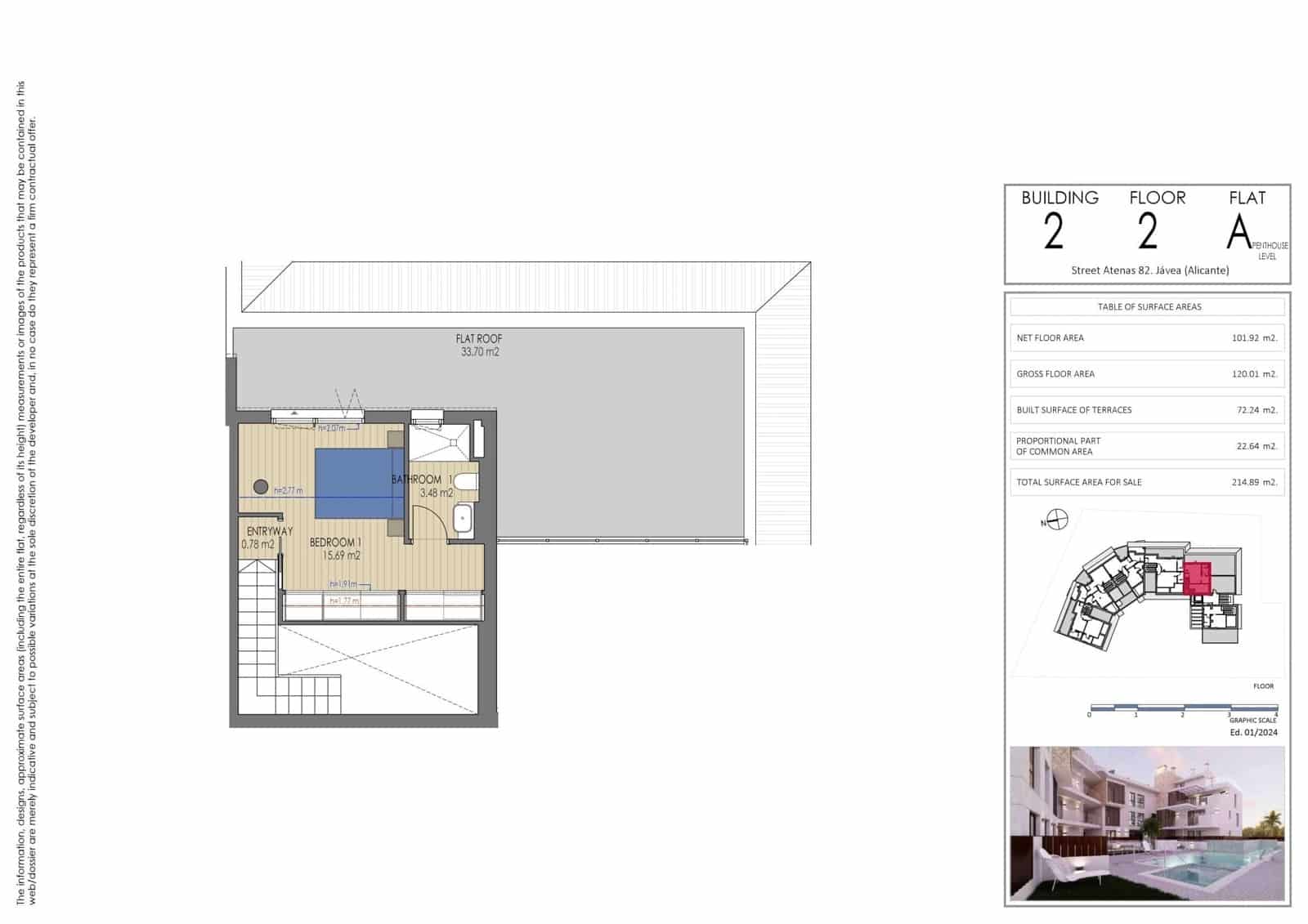 3 sovrum Lägenhet till salu i Javea / Xabia med pool garage - 647 000 € (Ref: 9942933)