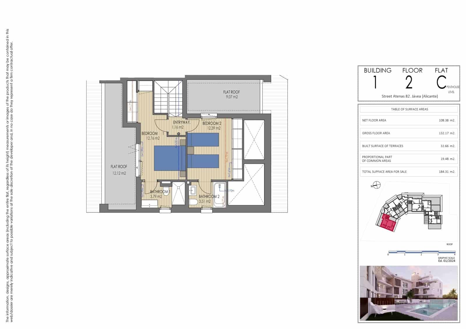 Apartamento de 4 habitaciones en Javea / Xàbia en venta con piscina garaje - 618.000 € (Ref: 9942934)