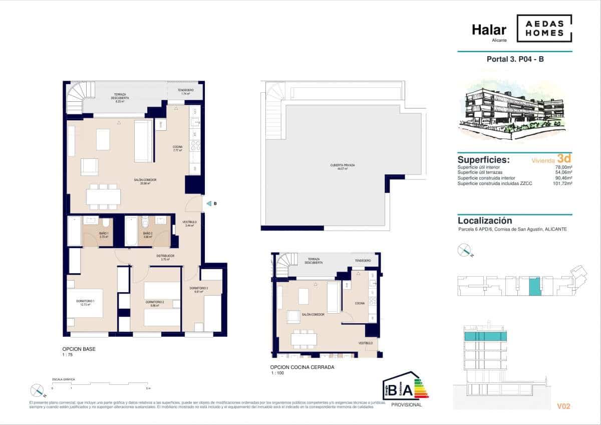 3 slaapkamer Appartement te koop in Alicante stad met zwembad garage - € 406.500 (Ref: 9942949)